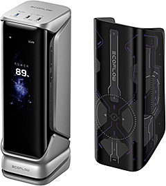 ＜EcoFlow RAPID Pro X Power Bank (27650mAh, 300W)+専用保護ケース (ブラック)＞