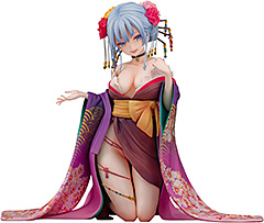 ＜ダイキ工業 (Daiki Kougyou) 主従えくすたしー 紫音 花魁Ver. (健全Ver.) 1/7スケール PVC製 塗装済み 完成品 フィギュア＞