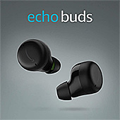 ＜Echo Buds (エコーバッズ) 第2世代 - アクティブ ノイズキャンセリング 付き完全 ワイヤレスイヤホン with Alexa、ワイヤレス充電ケース付き｜ブラック＞
