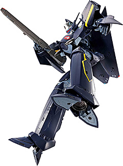 <TAMASHII NATIONS DX超合金 マクロス7 VF-17S ナイトメアステルスバルキリー(ガムリン木崎機) 約250mm ABS&金属&PVC製 塗装済み可動フィギュア>