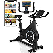 ＜STEADY スピンバイク Plus【Zwift/アプリ連動/静音/組立簡単】 エアロバイク フィットネスバイク 家庭用 ST145＞