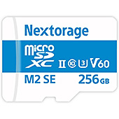＜Nextorage 日本メーカー UHS-II マイクロSDカード 256GB microSDXC U3 V60 読出し最大280MB/s 書込み最大190MB/s NX-M2SE256G ネクストレージ microSDカード＞