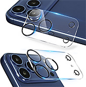 ＜AUNEOS iPhone 17 Pro Max 対応 カメラフィルム 保護カバー【2025年革新·透明2枚入】全面保護 3眼レンズ保護 硬度10H アイフォン 17 プロマックス 用 レンズフィルム 黒縁取り 高透過率 自動吸着 貼り付け簡単 露出オーバー防止 iPhone 17 Pro Max 用 カメラレンズプロテクター(黒縁２枚入, iPhone 17 Pro Max)＞