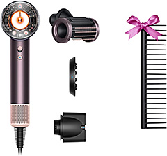 ＜Dyson(ダイソン) ドライヤー Dyson Supersonic Nural™ Shineヘアドライヤー ジャスパープラム (HD16 JPPL G) 大風量 速乾 スカルプケア【Amazon.co.jp限定】【パワフルな風だから、低温なのに速乾】【限定ギフト コーム付き】＞
