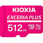 ＜KIOXIA(キオクシア) 旧東芝メモリ microSD 512GB EXCERIA PLUS UHS-I U3 V30 Class10 Nintendo Switch動作確認済 microSDXC 最大読出100MB/s 最大書込85MB/s 4K対応 国内サポート正規品 メーカー保証5年 KLMPAE512G＞