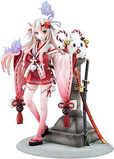 ＜壽屋(KOTOBUKIYA) ホロライブプロダクション 百鬼あやめ～巫女衣装Ver.～ 1/7スケール PVC製 塗装済み完成品 フィギュア＞