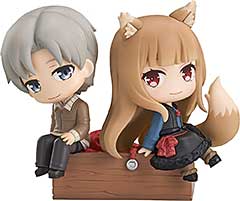＜グッドスマイルカンパニー[GOOD SMILE COMPANY] Mini Memory 狼と香辛料 MERCHANT MEETS THE WISE WOLF ロレンス＆ホロ ノンスケール プラスチック製 塗装済み完成品＞