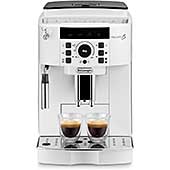 ＜De'Longhi (デロンギ) 全自動コーヒーマシン マグニフィカS ECAM22112W コーヒーメーカー エスプレッソマシン アイスコーヒー 全2メニュー カフェジャポーネ搭載 豆から挽きたて 簡単お手入れ 手動ミルクフロッサー [ホワイト] デロンギファミリー登録で3年保証＞