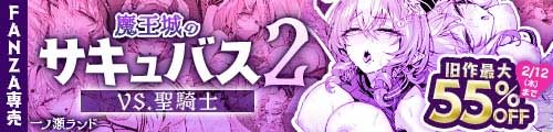 ＜魔王城のサキュバス2 〜VS.聖騎士〜、過去作最大55％OFF ＞