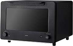 ＜TWINBIRD(ツインバード) トースター オーブントースター 4枚焼き 匠ブランジェ 焦げない オートモード リベイク ヒーター自動制御 ピザモード 冷凍パン 120℃~260℃ 日本製 ブラック TS-D487B＞