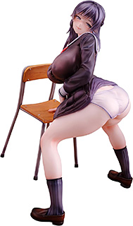 ＜ダイキ工業 (Daiki Kougyou) 宮前詩帆 放課後バック illustration by 弱電波 (健全Ver.) 1/6スケール PVC製 塗装済み 完成品 フィギュア＞