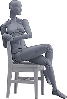 ＜マックスファクトリー[Max Factory] 西村式デッサン人形 オリーブさん GRAY ノンスケール プラスチック製 可動フィギュア＞