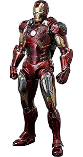 ＜スリーゼロ[threezero] Marvel Studios' The Infinity Saga DLX アイアンマン・マーク7[バトルダメージ] 1/12スケールABS&PVC&POM&亜鉛合金&その他金属製塗装済み可動フィギュア＞