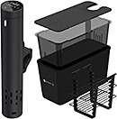 ＜【日本発 低温調理器専門メーカー】低温調理スターターセット BONIQ 3.0 ボニーク ブラック 7L 低温調理容器 コンテナ 一式セット 家庭用 アプリ コンパクト 防水 低温調理が基本から分かるレシピ付きガイドブックプレゼント 国内最大級レシピ 日本ブランド 低温調理器 低温調理器具＞