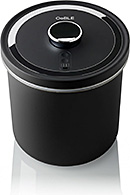 ＜OoBLE(オーブル) 正規品 真空保存容器 米びつ 密閉容器 お米10kg ステンレス製 ライスストッカー 13L 【オーブル 公式直販】 メーカー保証付き (ブラック, ノーマル)＞