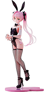 ＜illustration by rurudo ハツネ バニーガールVer. 限定版 プラスチック製1/6スケール塗装済み完成品 専用台座付属 全高約340mm＞