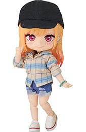 ＜グッドスマイルカンパニー TVアニメ「その着せ替え人形は恋をする」 ねんどろいどどーる 喜多川海夢 私服Ver. 布 磁石 プラスチック製 塗装済み可動フィギュア ノンスケール 専用台座付属 全高約140mm＞